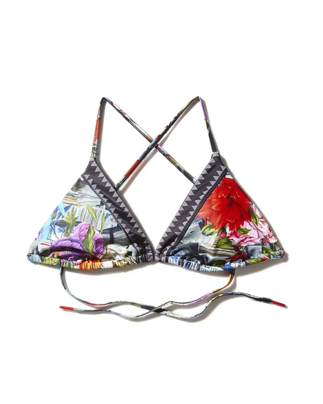 FLORAL MONEY BIKINI TOP - Image 3