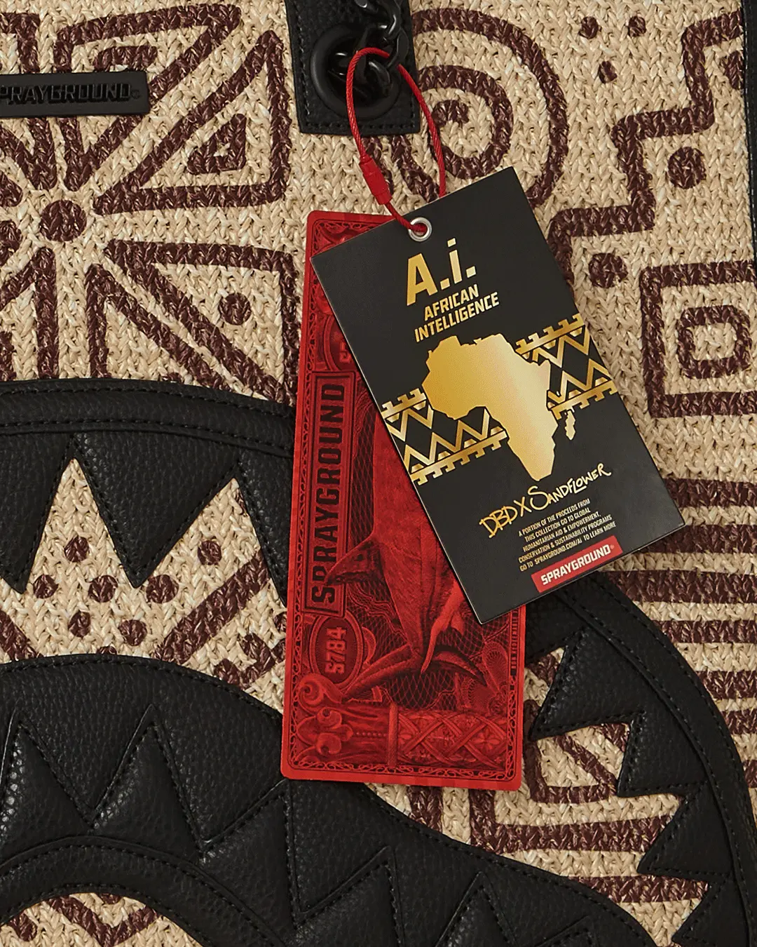 A.I. PALM MIRAGE SHARK LUXE BEACH TOTE - Image 12
