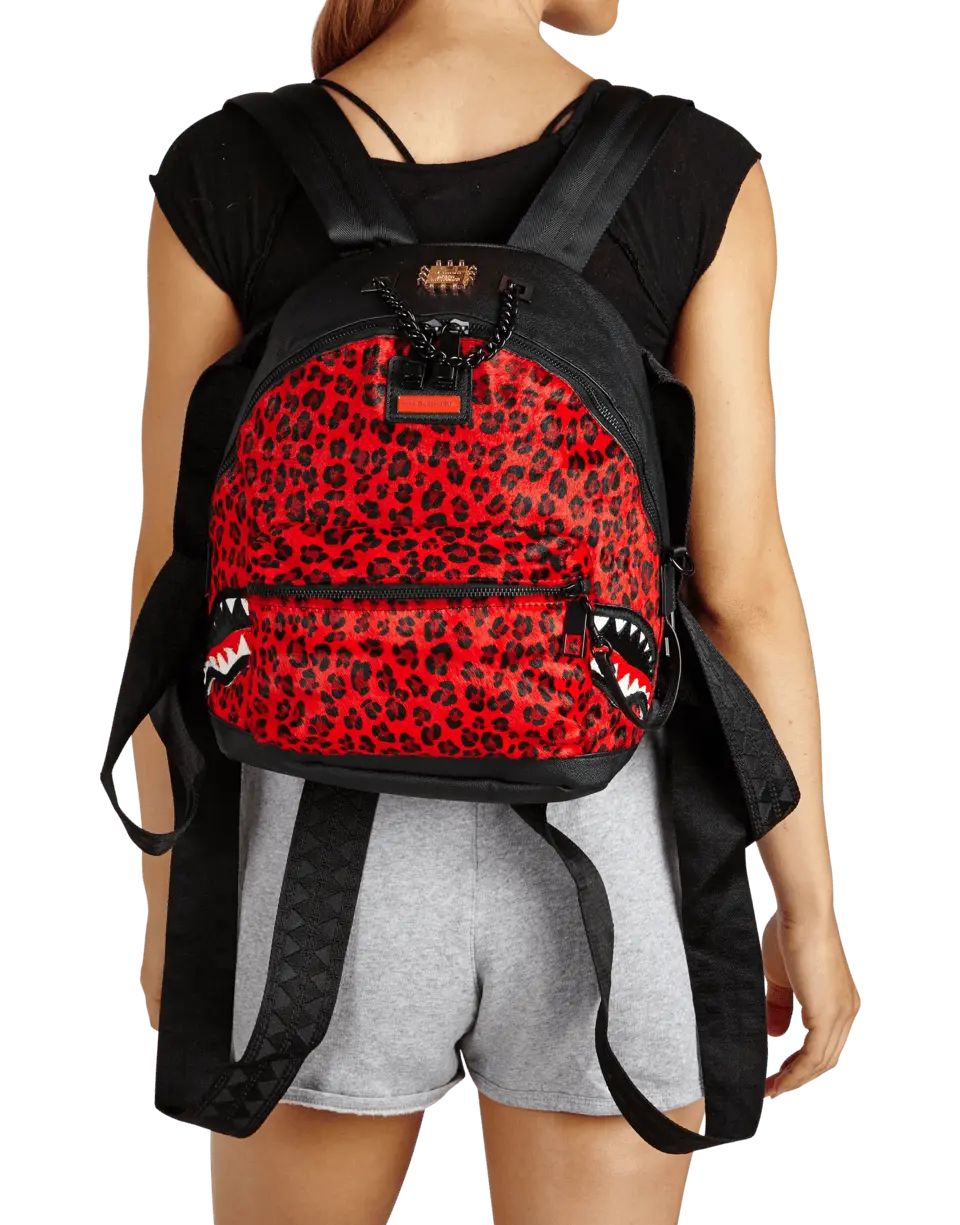 6-STRAP RED LEOPARD EMPRESS (PONY HAIR) - Image 5