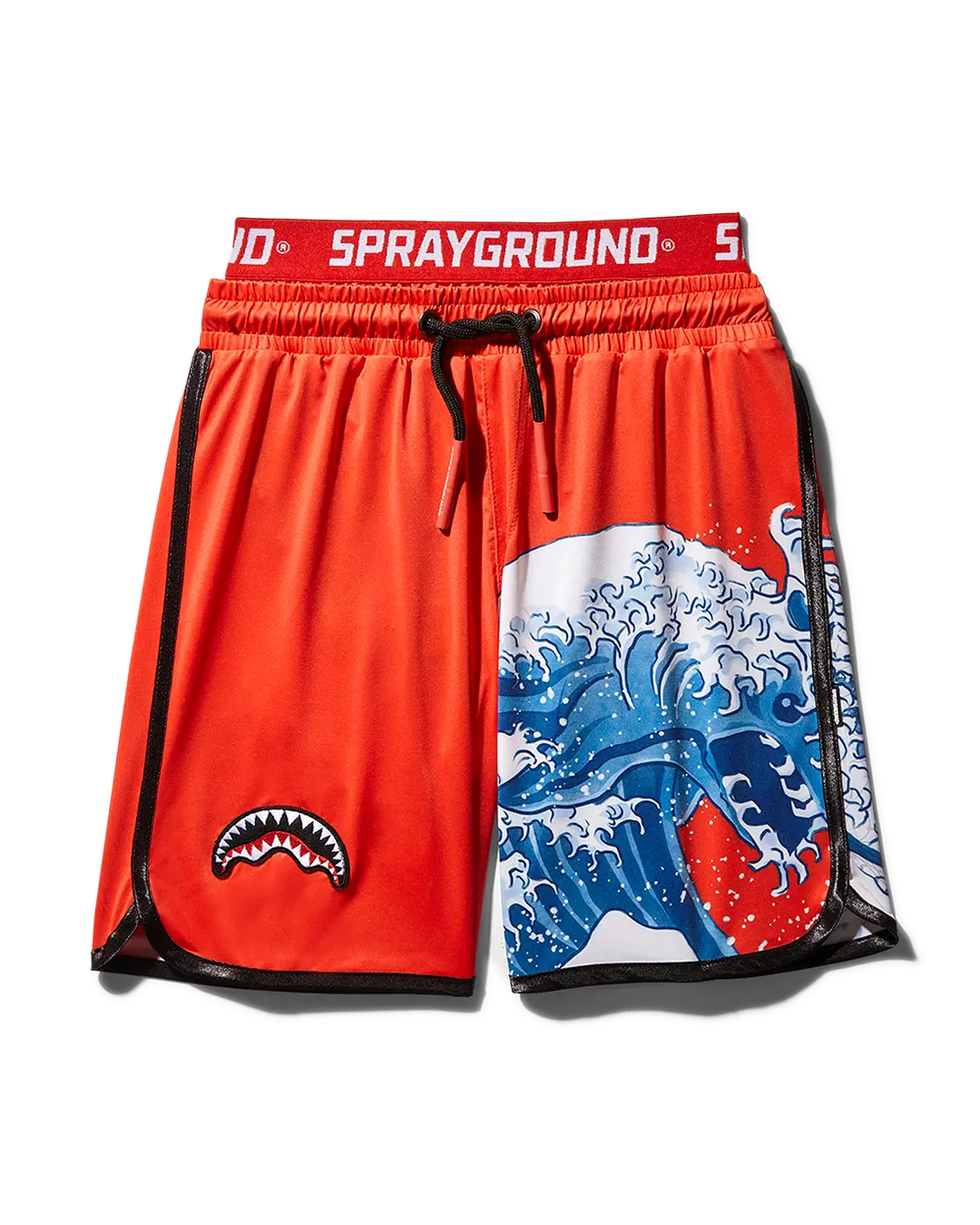 KIDS JAPAN WAVE SWIM TRUNKS (RED)