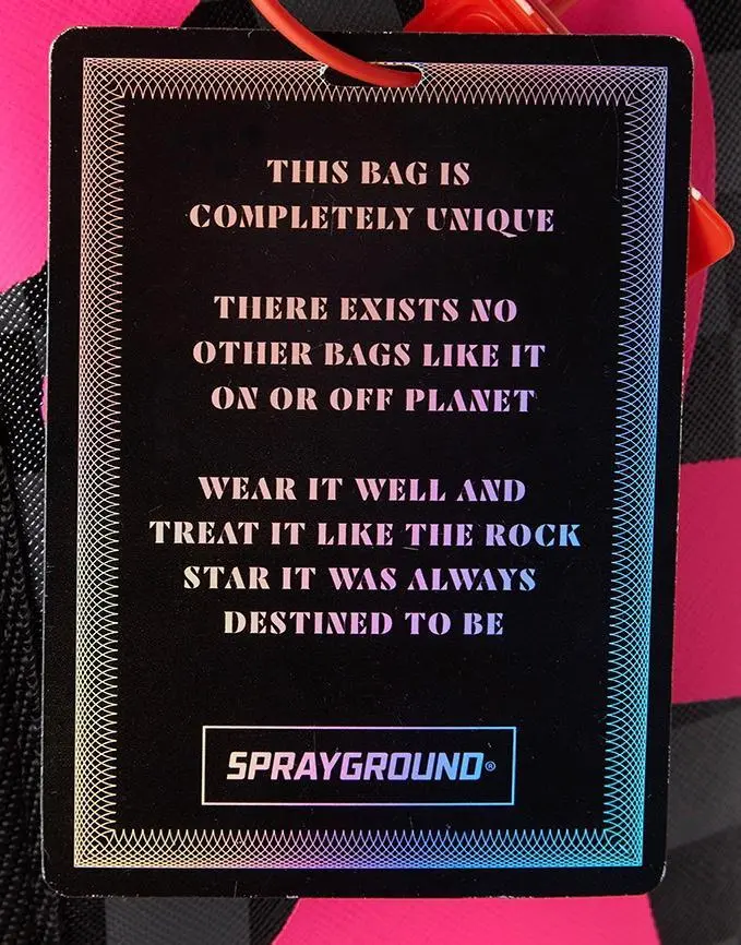 BLACK HALF CHECK SHARKS IN PARIS BACKPACK (ONE OF ONE) - Image 3