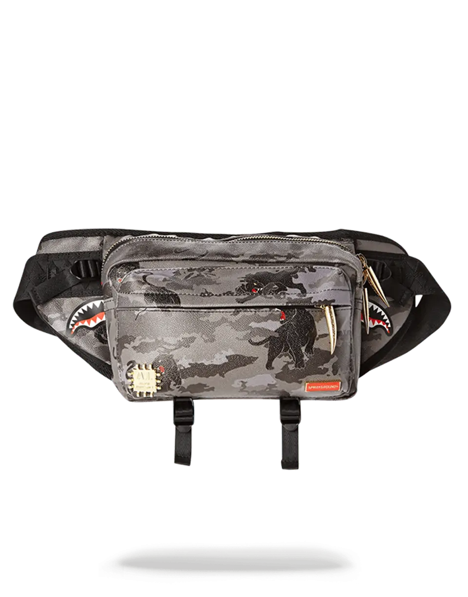 BLACK PANTHERA CAMO CROSSBODY