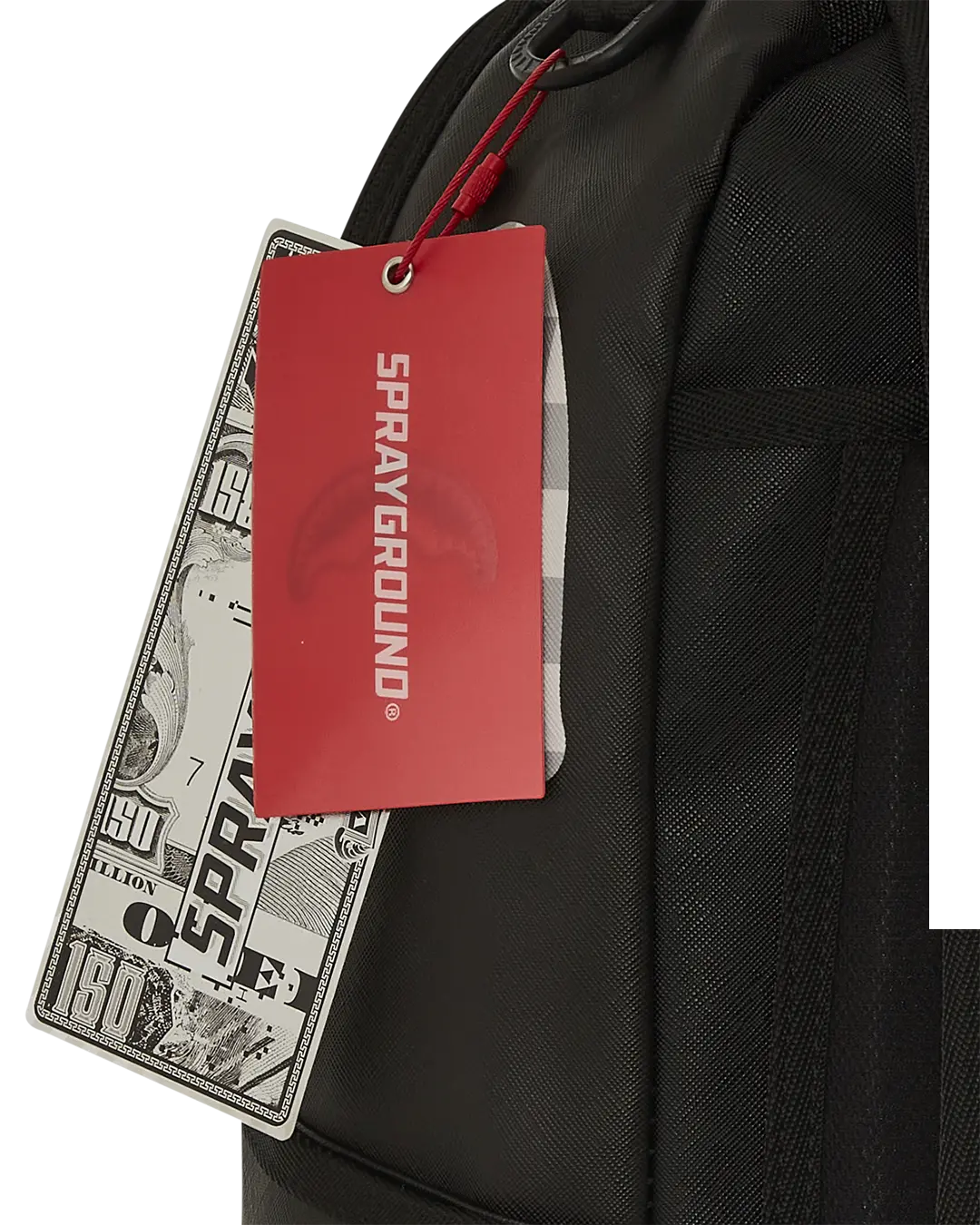 SHARK CENTRAL CREAM BLACK CHECK BACKPACK - Image 9