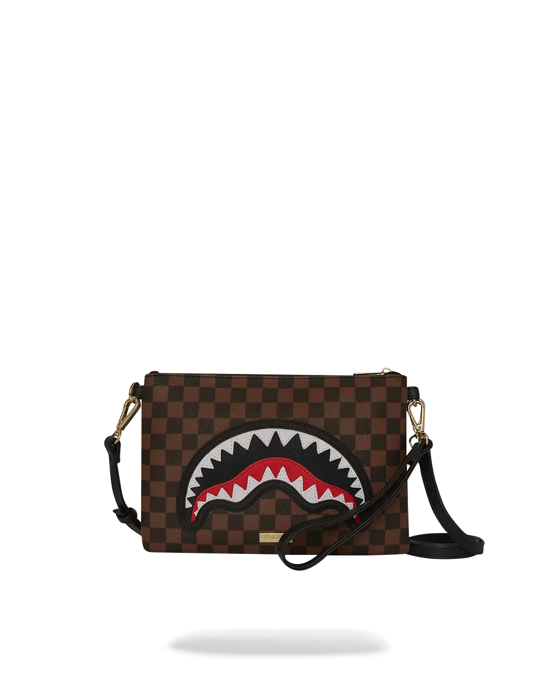 SAWTOOTH SHARKS IN PARIS CROSSOVER CLUTCH