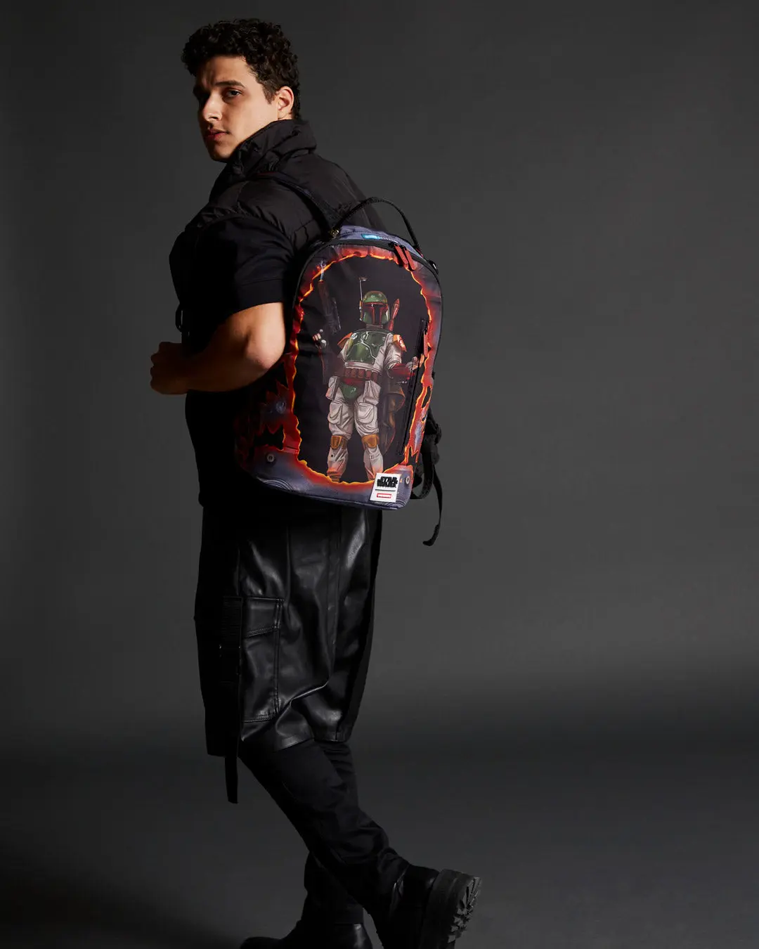 STAR WARS BOBA FETT BLOWOUT SHARK BACKPACK - Image 4