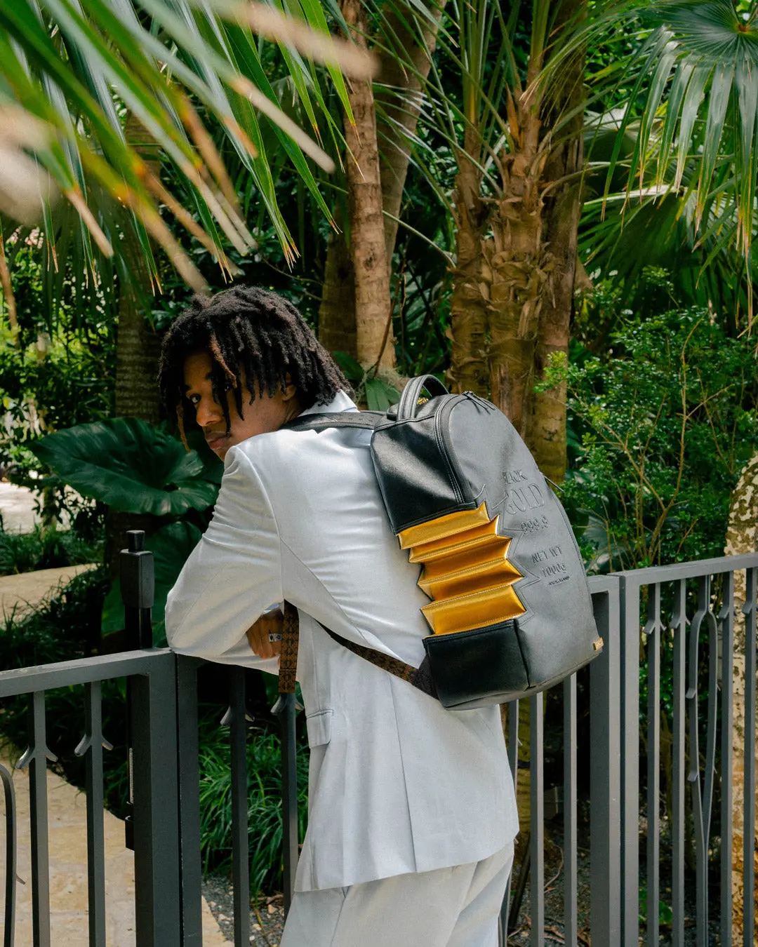 A.I.3 SHARK BITE BLACK GOLD BACKPACK (DLXV) - Image 8