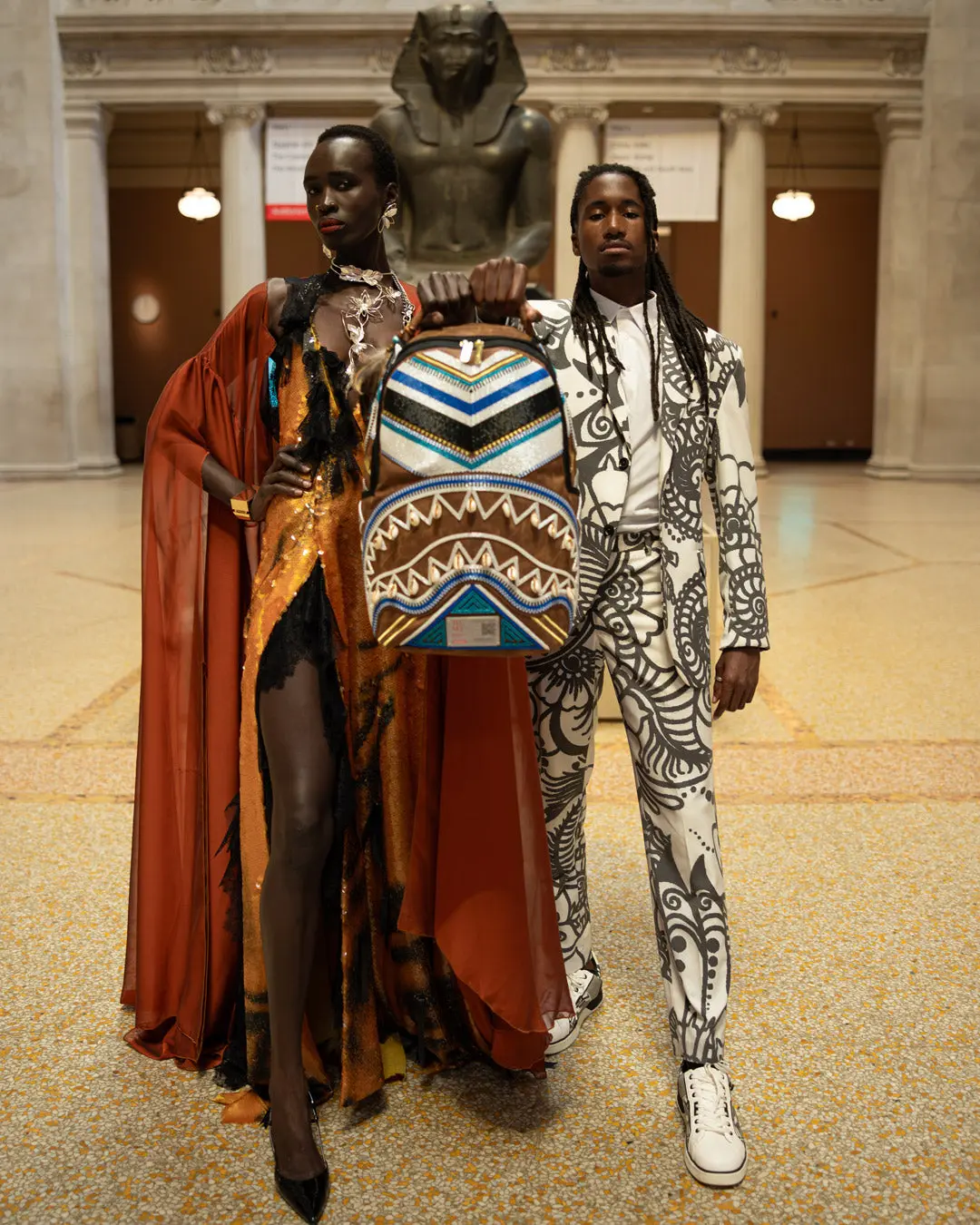 THE MET KUBA KINGDOM HEADDRESS BACKPACK - Image 12