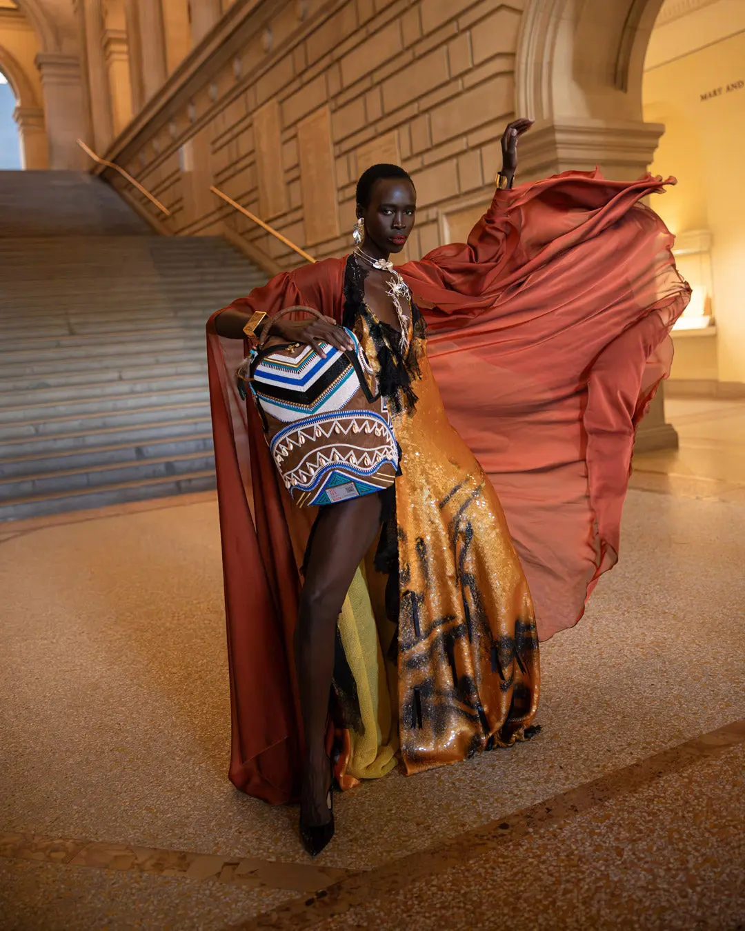 THE MET KUBA KINGDOM HEADDRESS BACKPACK - Image 10