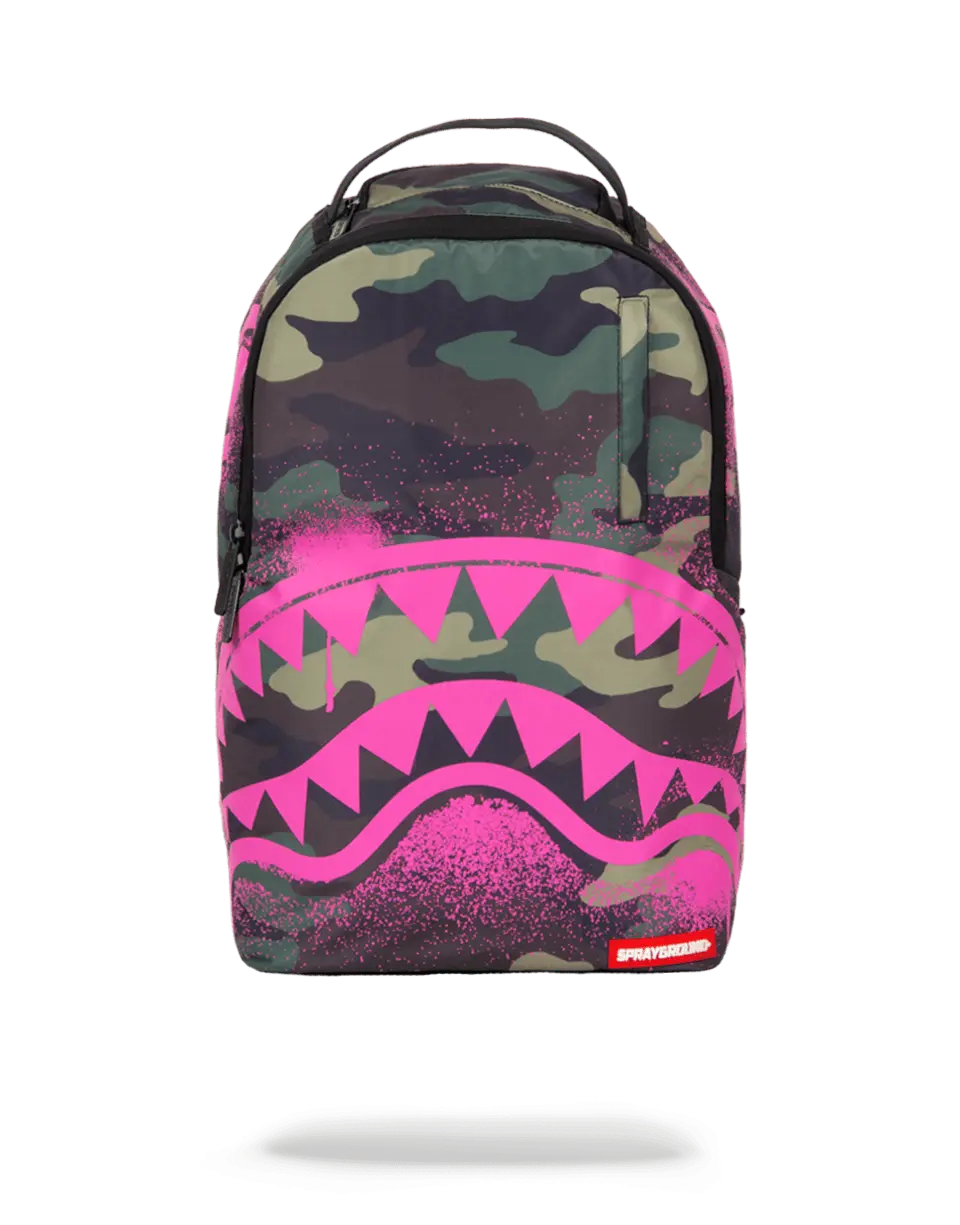 PINK STENCIL SHARK CAMO
