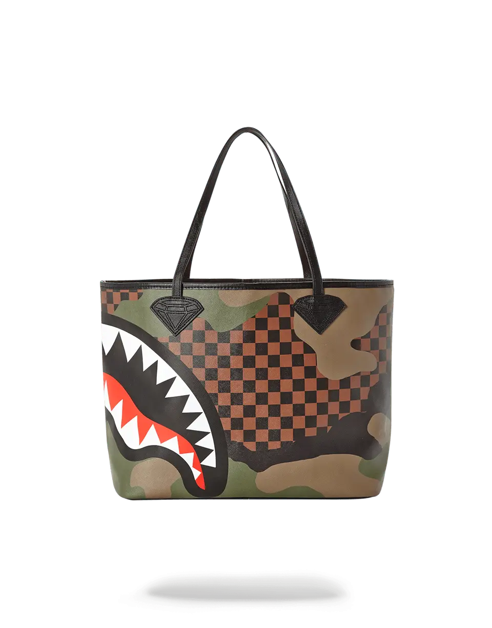 SHARKS IN PARIS (CAMO EDITION) TOTE