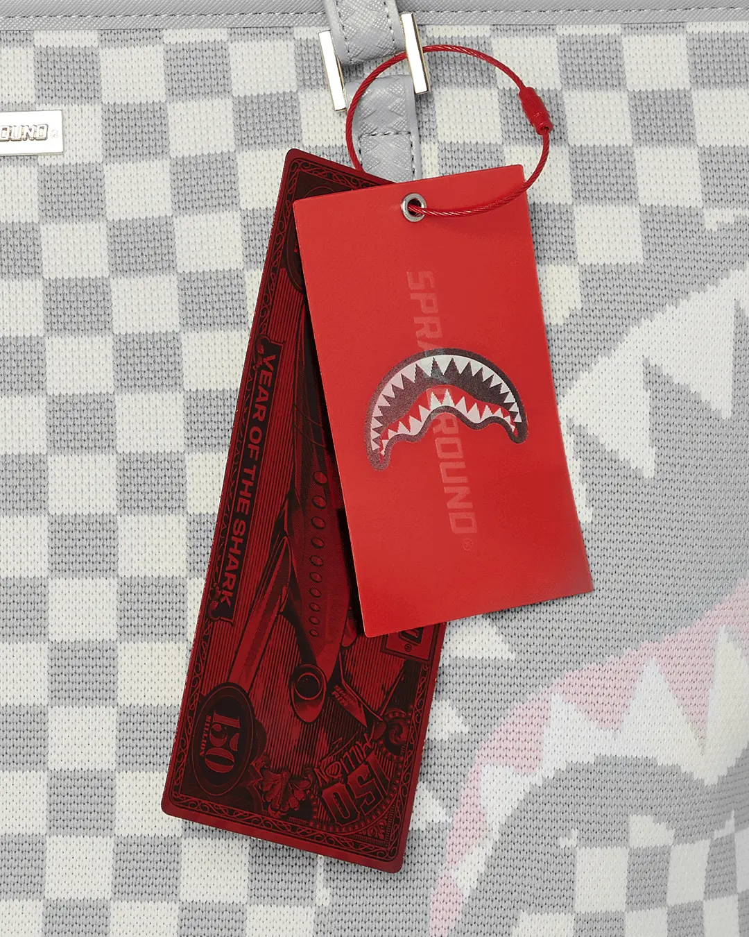 KNIT SHARKS IN PARIS IN CREAM TOTE - Image 11
