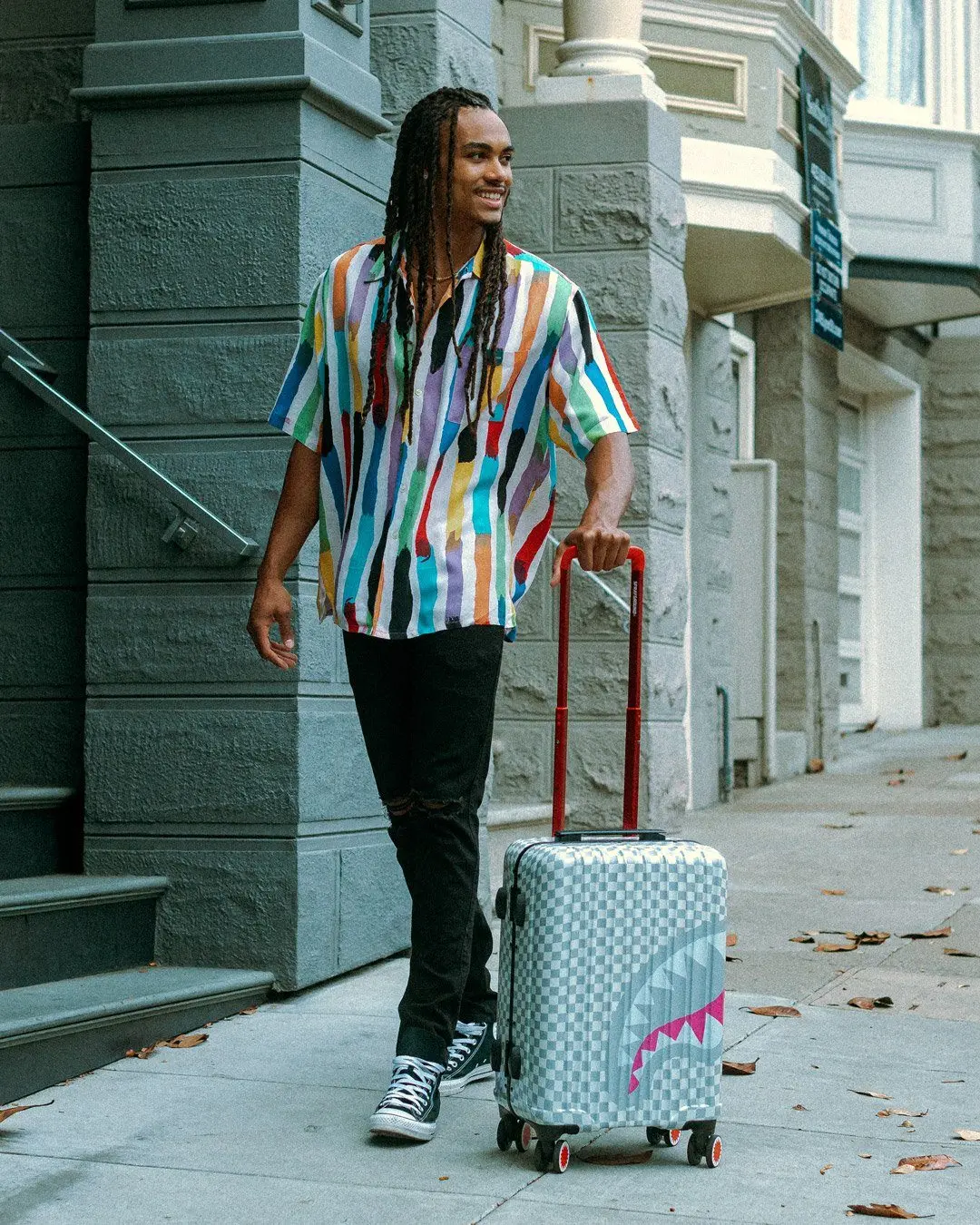 ROSE ALL DAY LA PALAIS SHARKNAUTICS HARDSHELL CARRY-ON LUGGAGE - Image 4