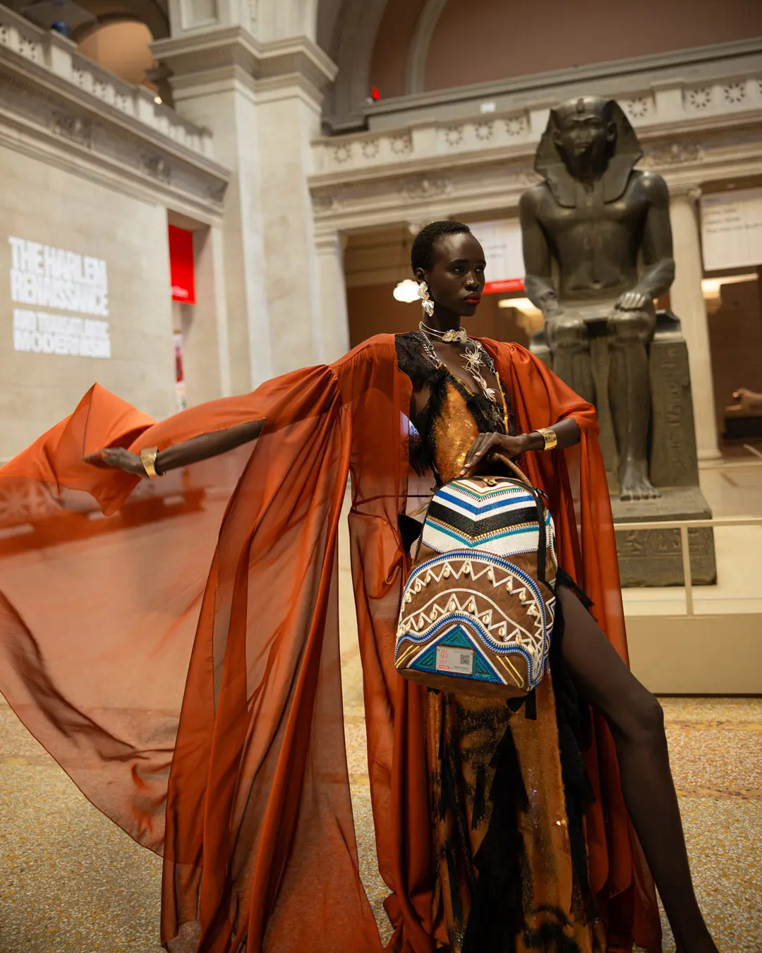 THE MET KUBA KINGDOM HEADDRESS BACKPACK - Image 8