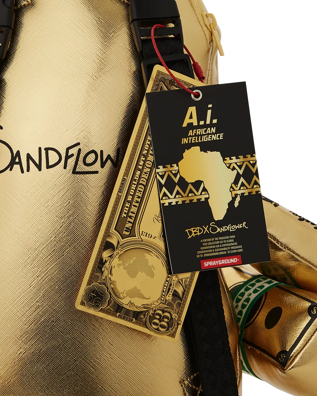 A.I.8 AFRICAN INTELLIGENCE PATH TO THE FUTURE II MEDIUM MONEYBEAR TEDDYBEAR BACKPACK - Image 18