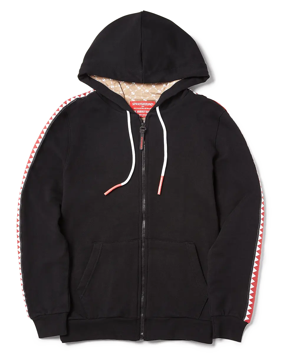 SHARKTRACK SPUCCI ZIPUP HOODIE (BLACK)