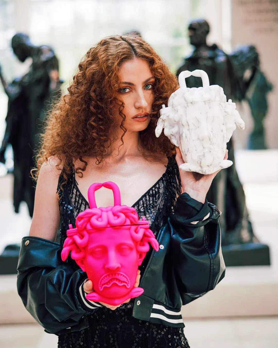 THE MET CANOVA MEDUSA HANDBAG (PINK) - Image 12