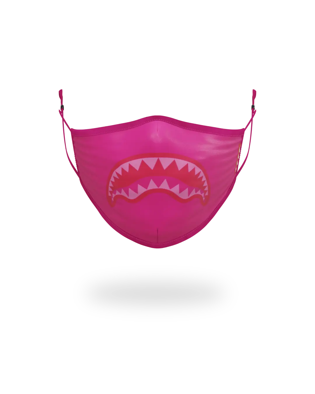 ADULT PINK SHARK FORM-FITTING FACE MASK