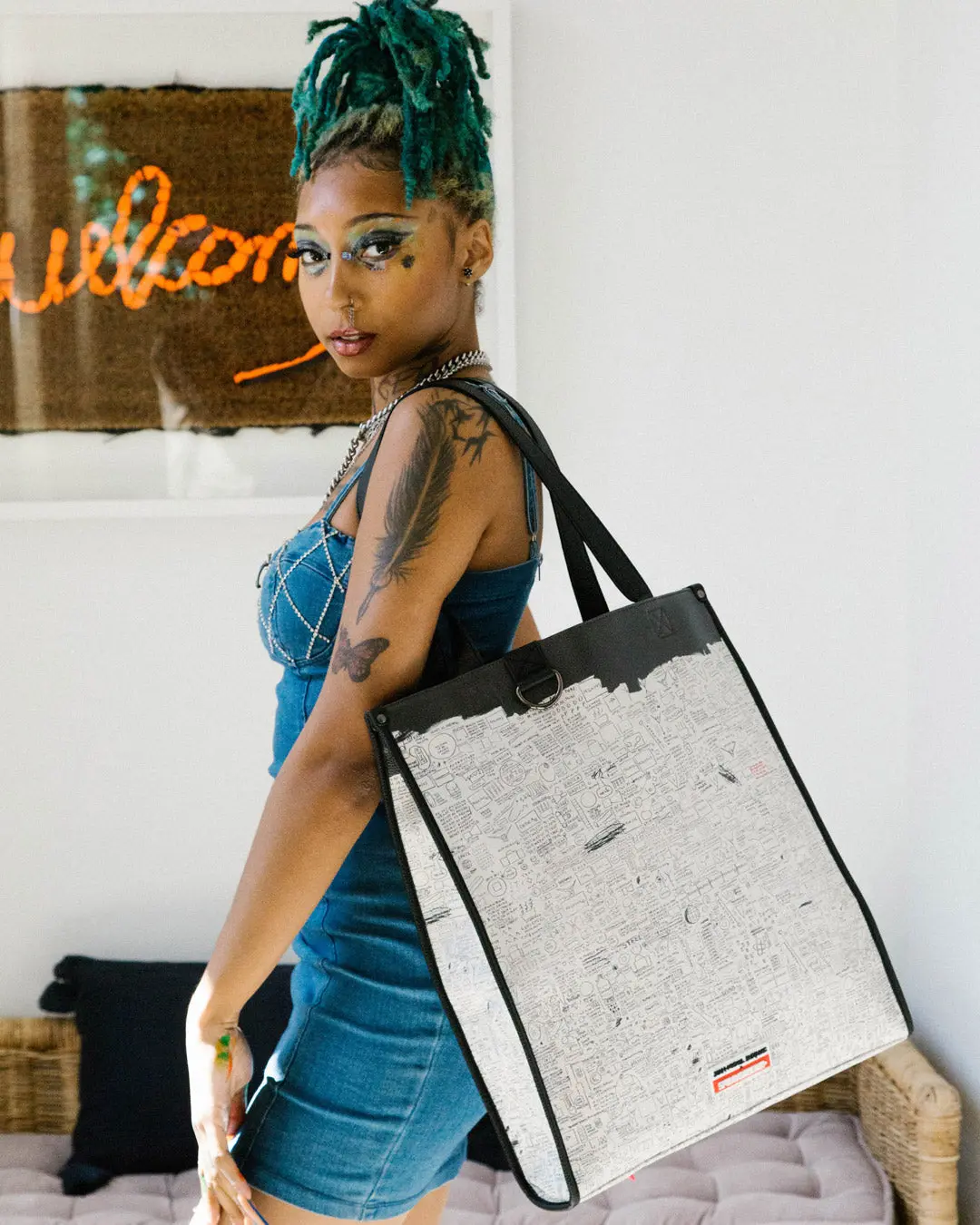 OFFICIAL BASQUIAT PEGASUS 1987 LOFT TOTE - Image 2