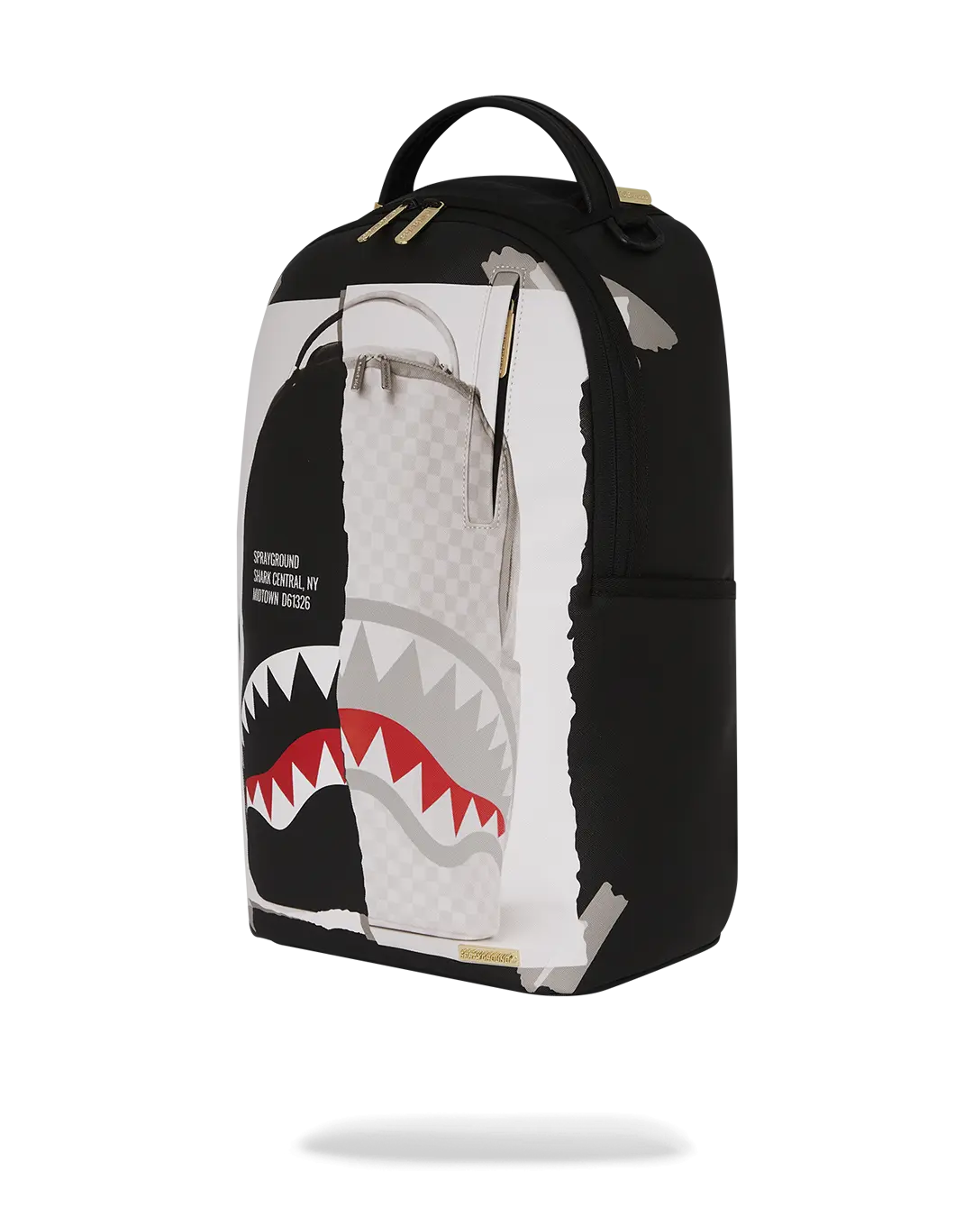 BAG ON BAG OPTICAL ILLUSION SHARKS IN PARIS BACKPACK - Image 9
