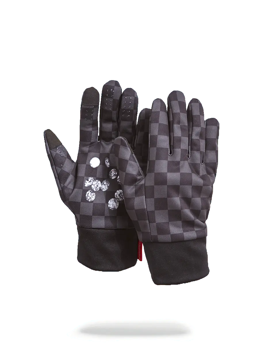 DIAMONDS IN PALM GLOVES
