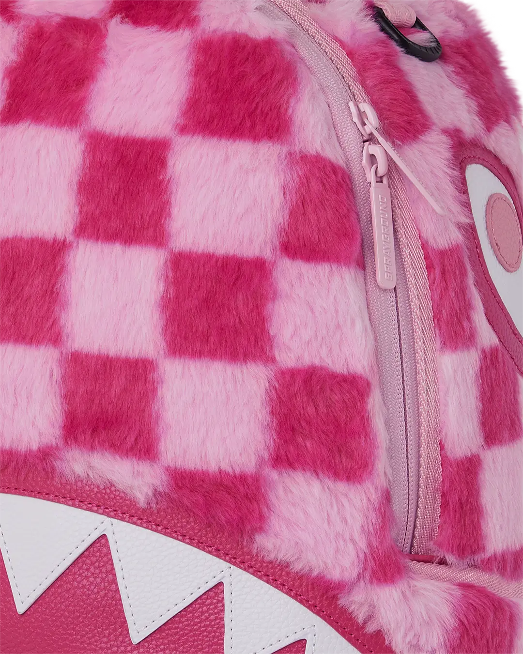 FURZILLA SHARK (PINK CHECK) BACKPACK - Image 11