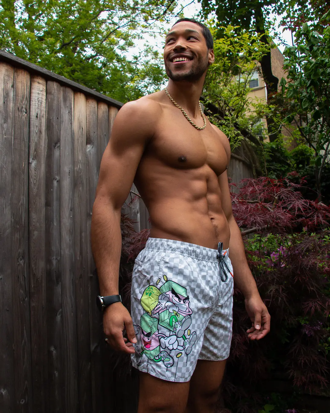 MONEY BOYS SANDBAR SWIM TRUNKS - Image 4