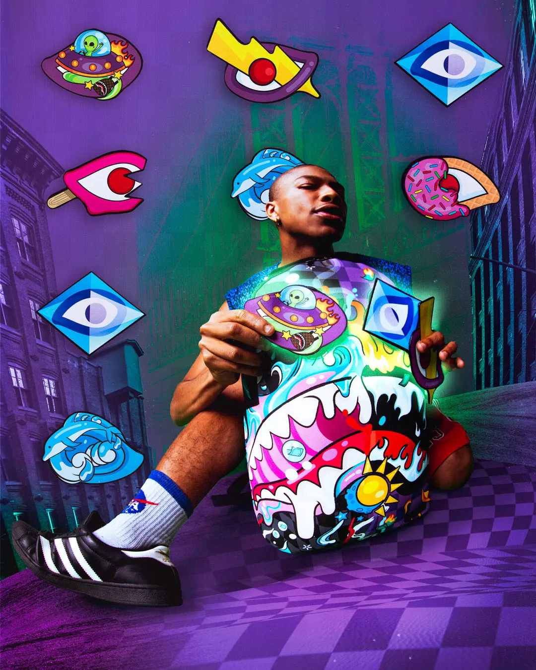 MAD SCIENTIST (6 REMOVABLE EYES) BACKPACK - Image 6