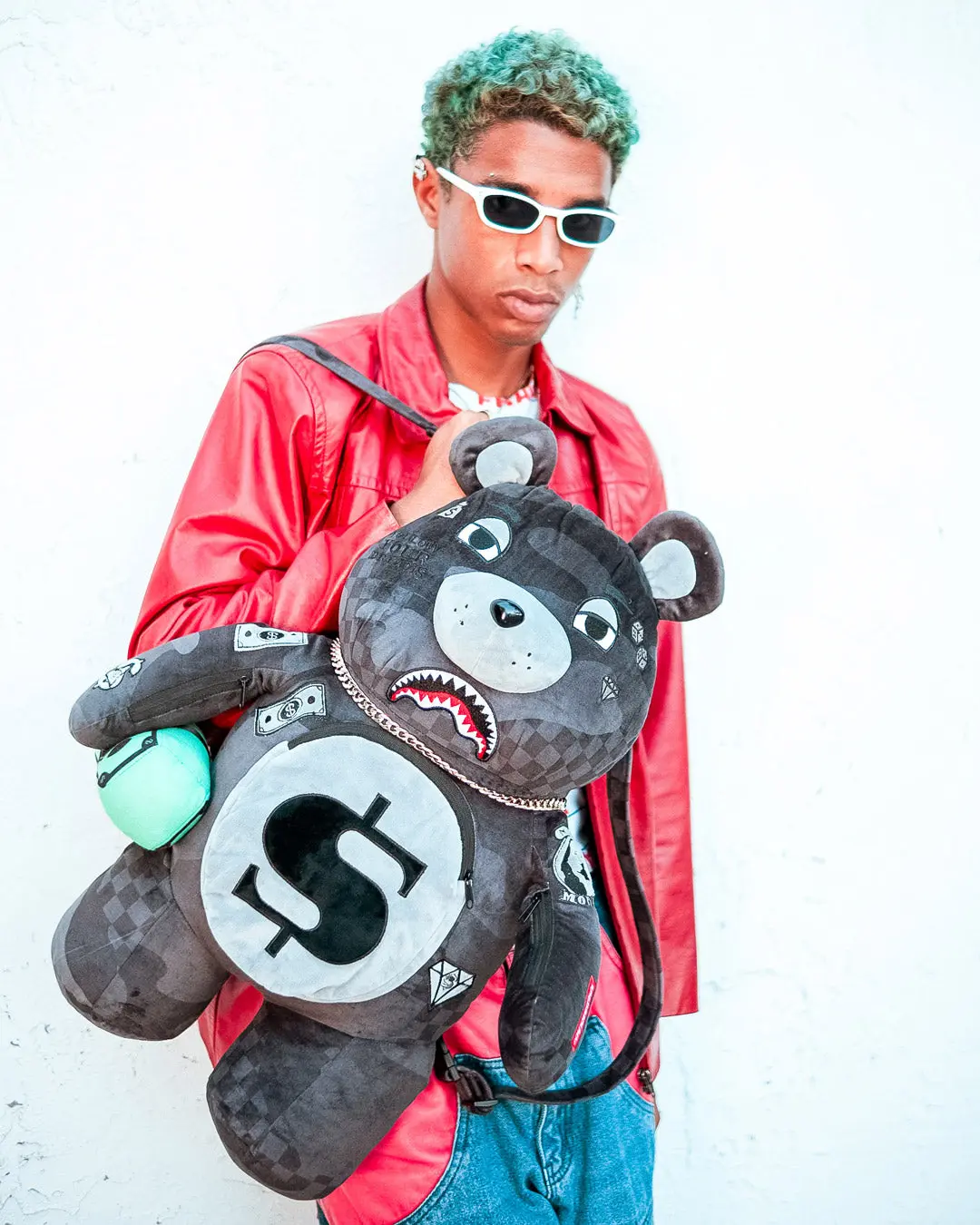 3AM NEVER SLEEP MONEYBEAR TEDDYBEAR BACKPACK - Image 4