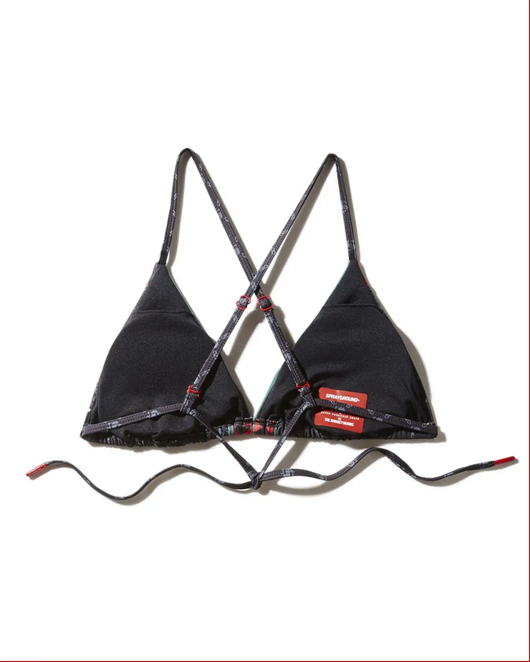 MIDNIGHT MONEY PATTERN BIKINI TOP - Image 5
